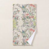 Vogelvogels bloemen Dieren Wasdoekset Bad Handdoek (Handdoek)