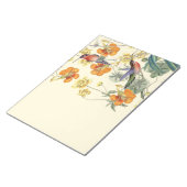 Vogelvogels bloemen Floral in het wild Notitieblok (Schuin)