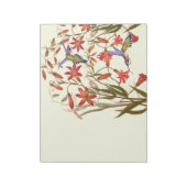 Vogelvogels bloemen Floral in het wild Notitieblok (Linkerzijde)