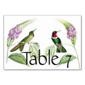 Vogelvogels bloemen Florence Table Card Kaart (Achterkant)