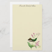 Vogelvogels bloemen Florenz Wilde dieren Briefpapier (Voorkant / Achterkant)