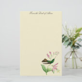 Vogelvogels bloemen Florenz Wilde dieren Briefpapier (Staand voorkant)