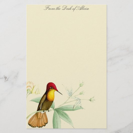Vogelvogels bloemen Florenz Wilde dieren Briefpapier (Voorkant)