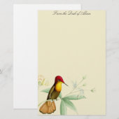 Vogelvogels bloemen Florenz Wilde dieren Briefpapier (Voorkant / Achterkant)