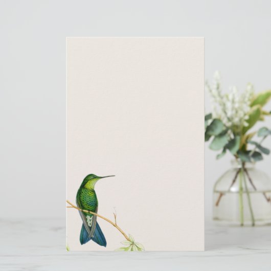 Vogelvogels bloemen Florenz Wilde dieren Briefpapier (Staand voorkant)