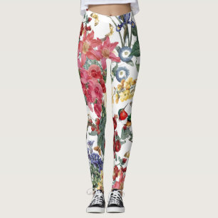 Vogelvogels bloemen Leggings buiken