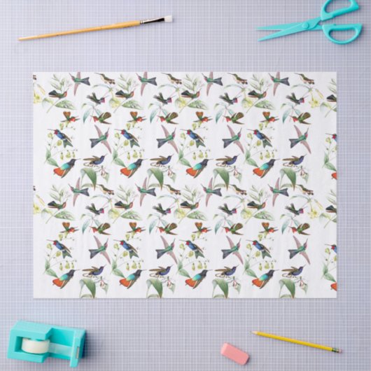 Vogelvogels bloemen papier (Craft)