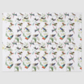 Vogelvogels bloemen papier (Voorkant)