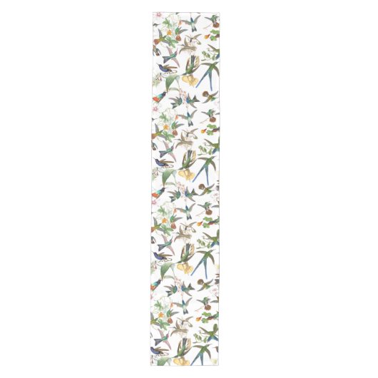 Vogelvogels bloemen Wilde life Table Runner Medium Tafelloper (Voorkant)