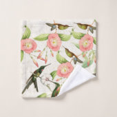 Vogelvogels bloemen Wildlife Bath Towel Set Bad Handdoek (Wasdoekje)