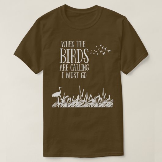 Vogelvogels die het ontwerp bekijken wanneer de vo t-shirt (Design voorkant)