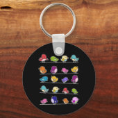 Vogelvogels die vogelpest beweren Vogelbewaarder g Sleutelhanger (Voorkant)