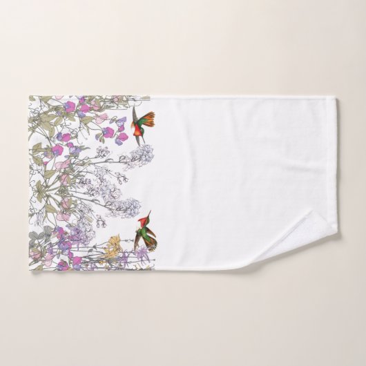 Vogelvogels - Dwangbloemen Bad Handdoek (Handdoek)