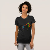 Vogelvogels en bloeiende dieren met bloeiende voge t-shirt (Voorkant volledig)