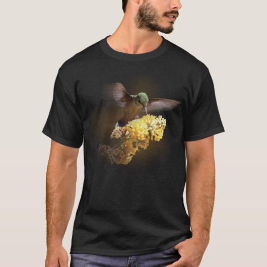 Vogelvogels en bloemen t-shirt (Voorkant)
