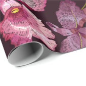 Vogelvogels en orchidee exotische tropische bloeme cadeaupapier (Rol Hoek)