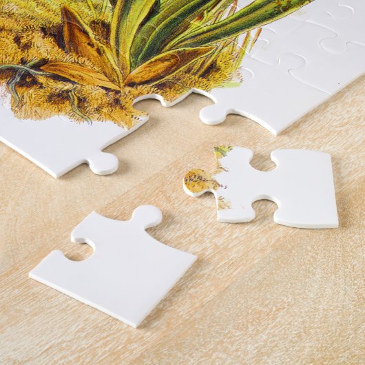 Vogelvogels en Paarse orchideeën Legpuzzel (Zijkant)