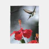 Vogelvogels en rode fluiten fleece deken (Voorkant)