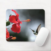 Vogelvogels en rode fluiten muismat (Met muis)