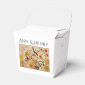 Vogelvogels en vlinderbloemigen bedankdoosjes (Voorkant Zijde)