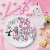 Vogelvogels Garden Flowers Paper Bord (Feest)