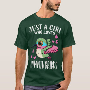 Vogelvogels gewoon een meisje dat houdt van mensvo t-shirt