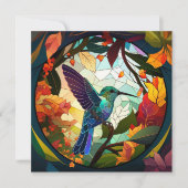 Vogelvogels Glas in lood (Voorkant)