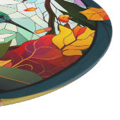 Vogelvogels Glas in lood Snijplank (Hoek)