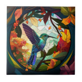 Vogelvogels Glas in lood Tegeltje (Voorkant)