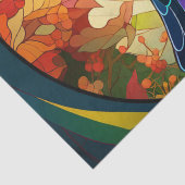 Vogelvogels Glas in lood Tissuepapier (Detail)