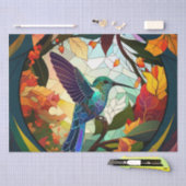 Vogelvogels Glas in lood Tissuepapier (Craft)