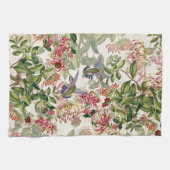 Vogelvogels Honeysuckle Floral Flower Towells Theedoek (Horizontaal)