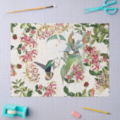 Vogelvogels Honeysuckle Flowers Weefpapier Tissuepapier (Craft)