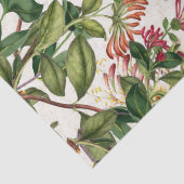 Vogelvogels Honeysuckle Flowers Weefpapier Tissuepapier (Detail)
