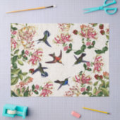 Vogelvogels Honeysuckle Flowers Weefpapier Tissuepapier (Craft)