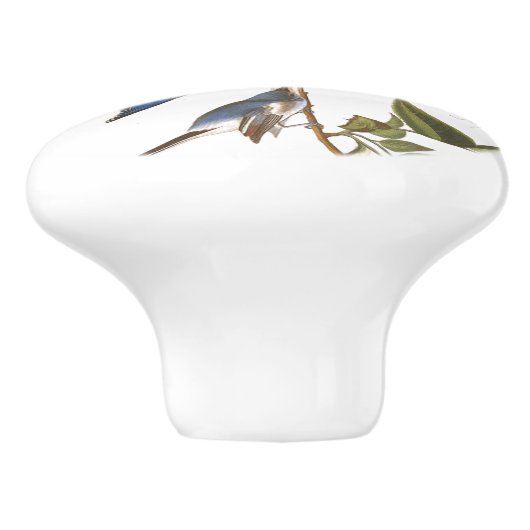 Vogelvogels in het wild keramische knop (Zijkant)