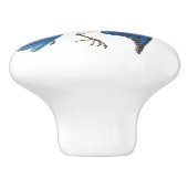 Vogelvogels in het wild keramische knop (Zijkant)