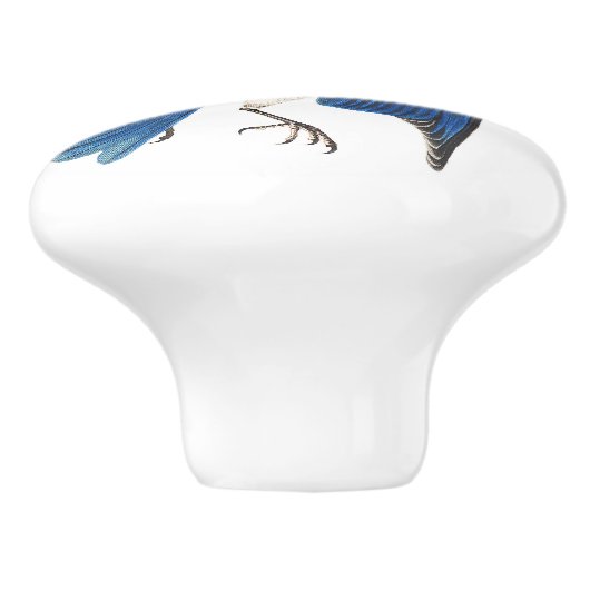 Vogelvogels in het wild keramische knop (Zijkant)