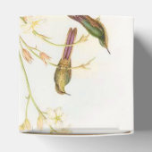 Vogelvogels in het wild levende dieren bloemen blo bedankdoosjes (Bovenkant)