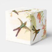 Vogelvogels in het wild levende dieren bloemen blo bedankdoosjes (Achterkant)