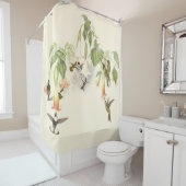 Vogelvogels in het wild levende dieren bloemen blo douchegordijn (In situ)