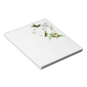 Vogelvogels in het wild levende dieren bloemen blo notitieblok (Schuin)