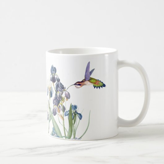 Vogelvogels in het wild levende dieren Iris Floral Koffiemok (Rechts)