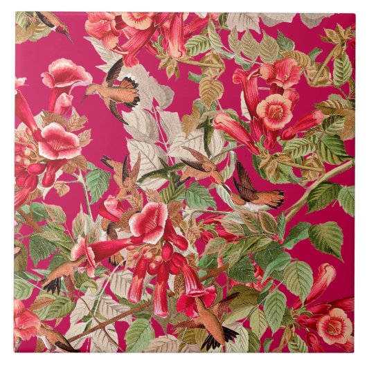 Vogelvogels - in het wild levende dieren - vogelbl tegeltje (Voorkant)