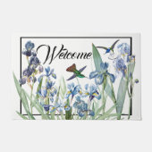 Vogelvogels Iris Flower Welcome Doormat Deurmat (Voorkant)