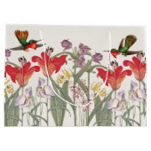 Vogelvogels Lily Flowers Garden Gift Bag Groot Cadeauzakje (Achterkant)