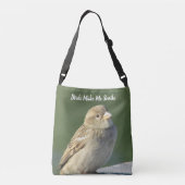 Vogelvogels maken me een glimlach-milrow foto crossbody tas (Achterkant)