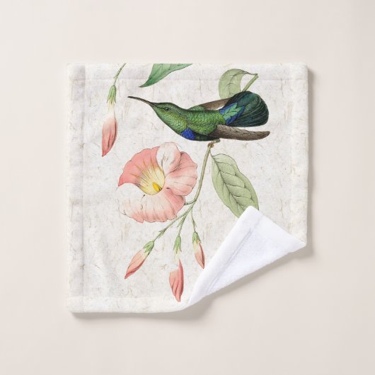 Vogelvogels Mandevilla Flower Bath set Bad Handdoek (Wasdoekje)