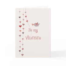 Vogelvogels met Valentijnse haringwijnstokken