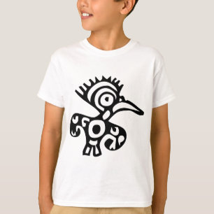 Vogelvogels, Mexicaanse hiërogliefen (Maya) T-shirt